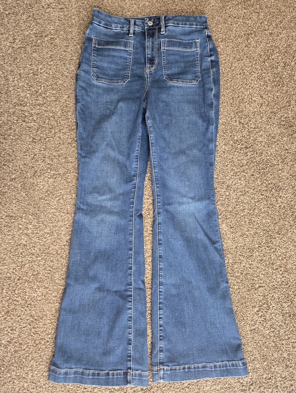American Eagle Outfitters Medium Blue Flared Jeans
